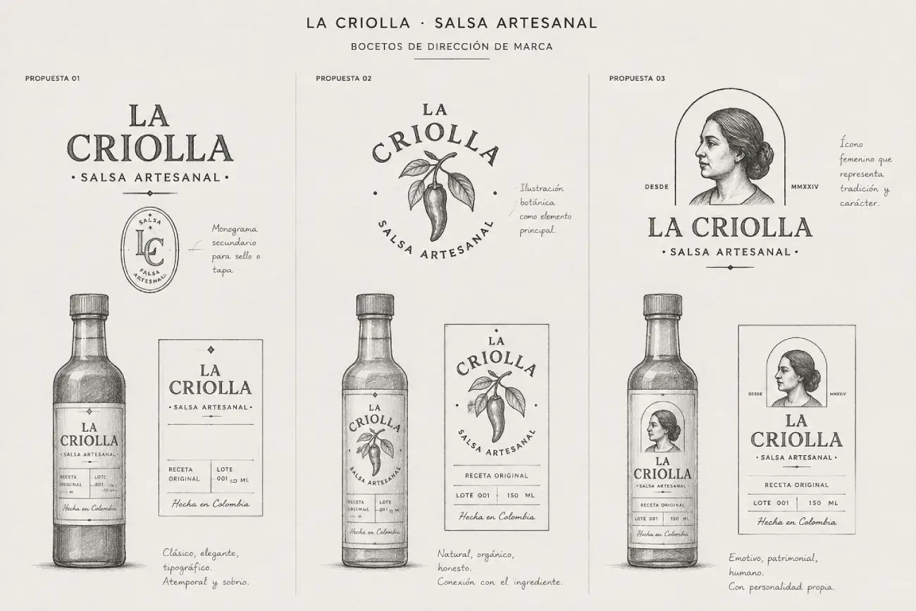 La Criolla — propuestas de dirección de marca