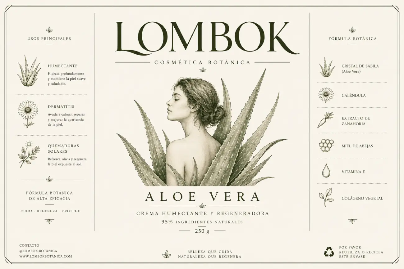 Lombok — etiqueta aplicada