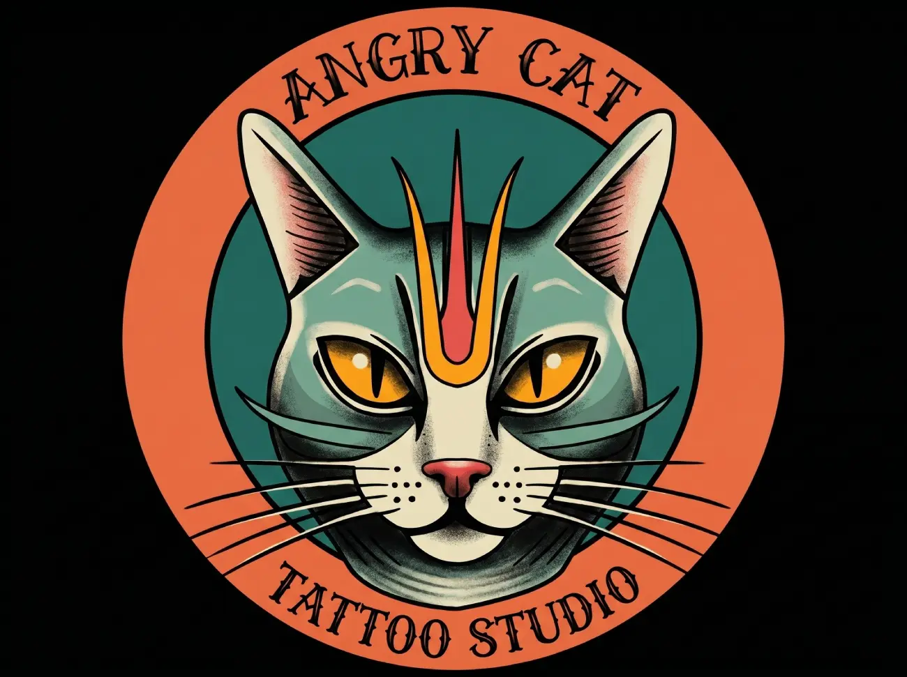 Angry Cat Tattoo — logo