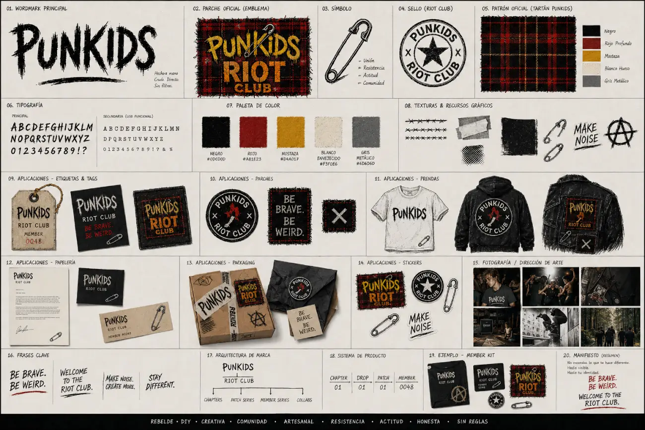 PunKids — sistema de identidad